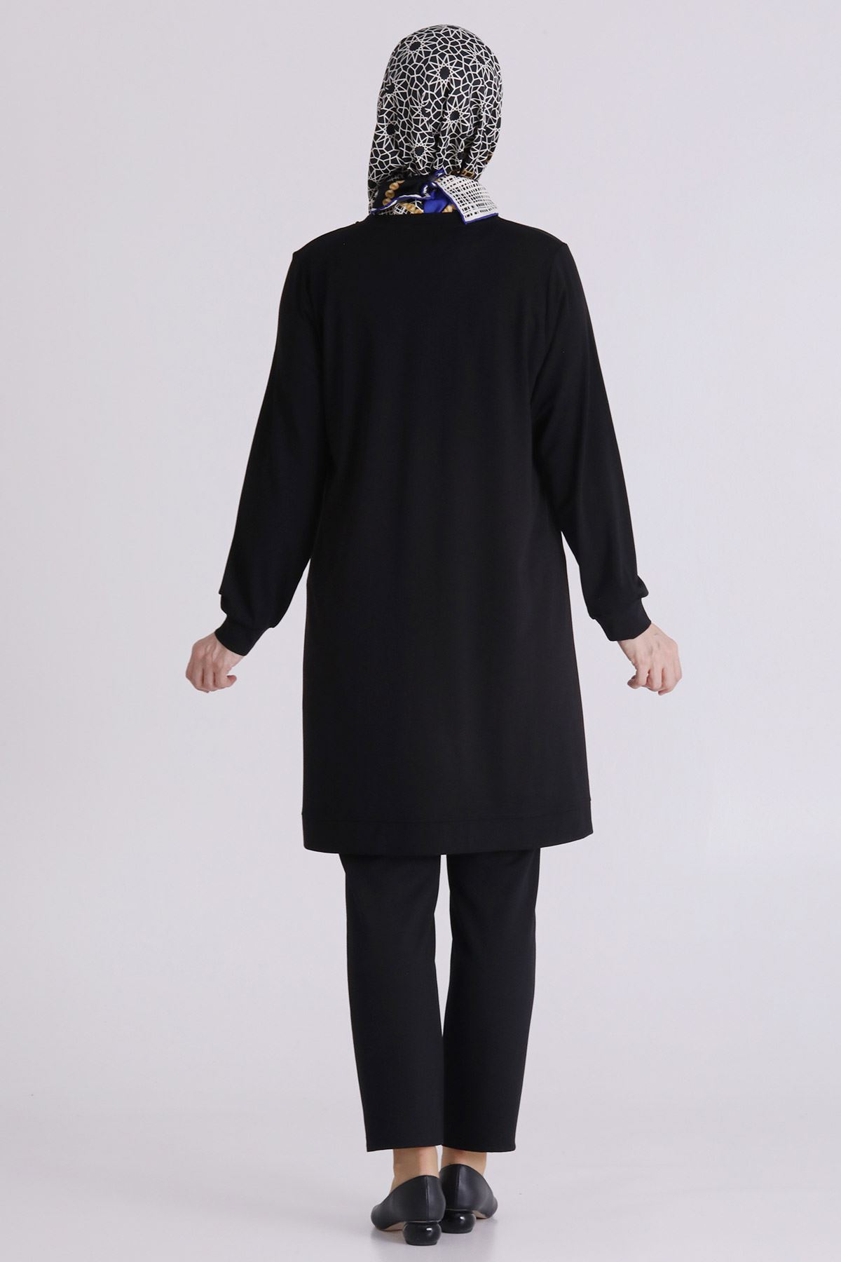Büyük Beden Tesettür Tunik 20135 Siyah