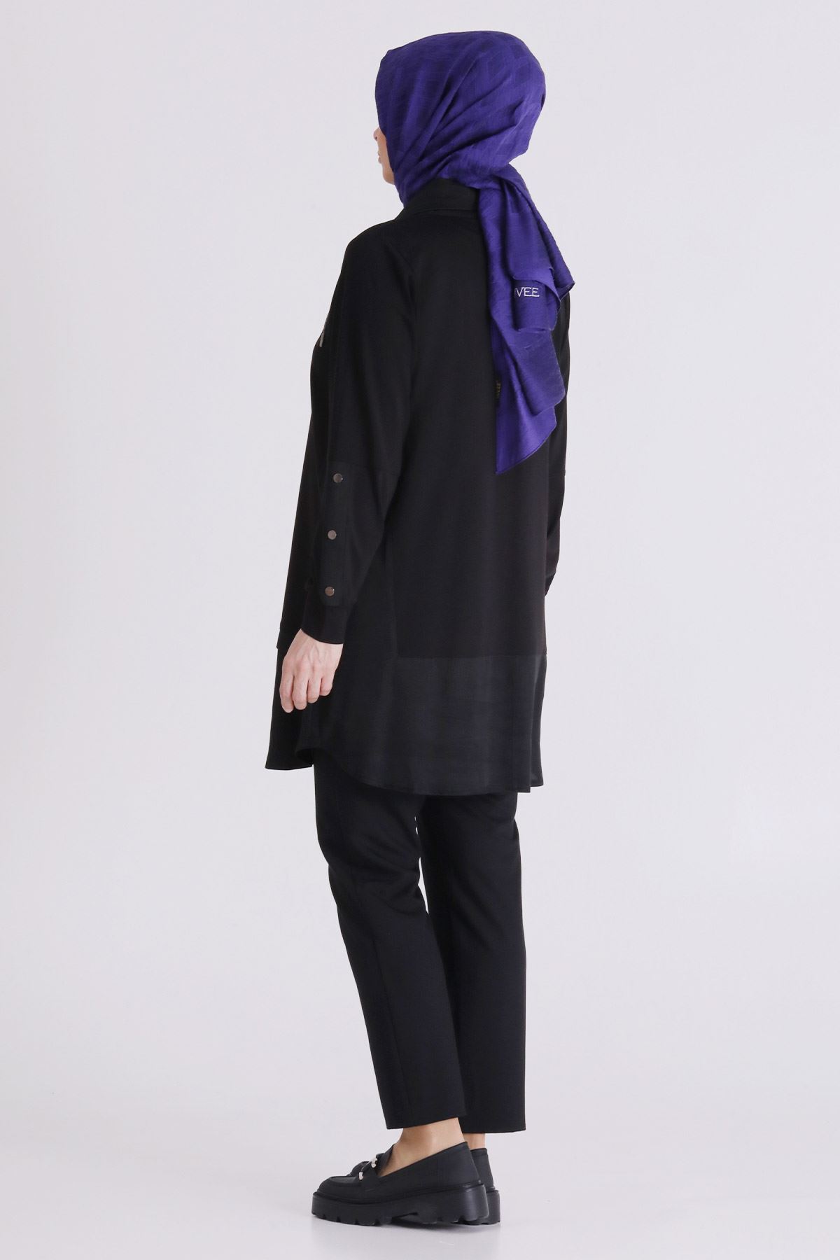 Büyük Beden Tesettür Tunik 20136 Siyah