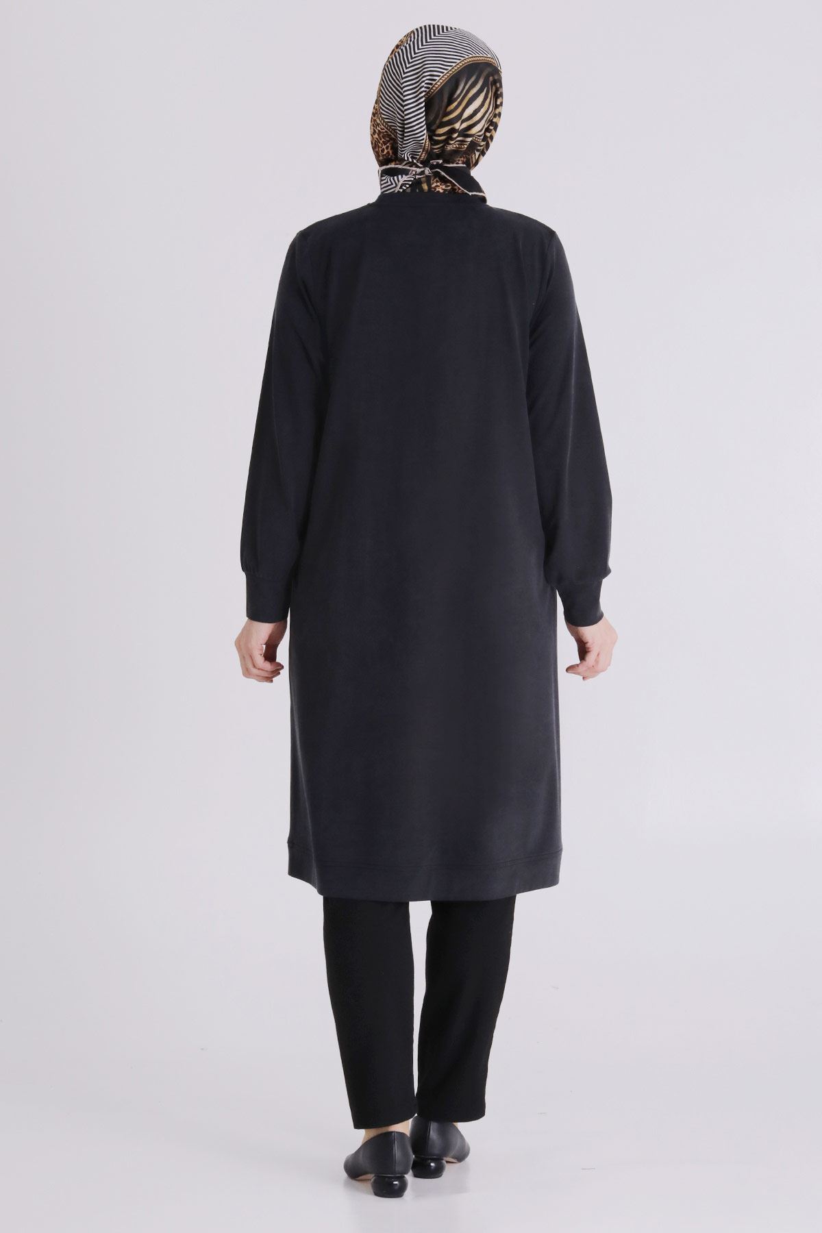 Büyük Beden Tesettür Tunik 20139 Siyah