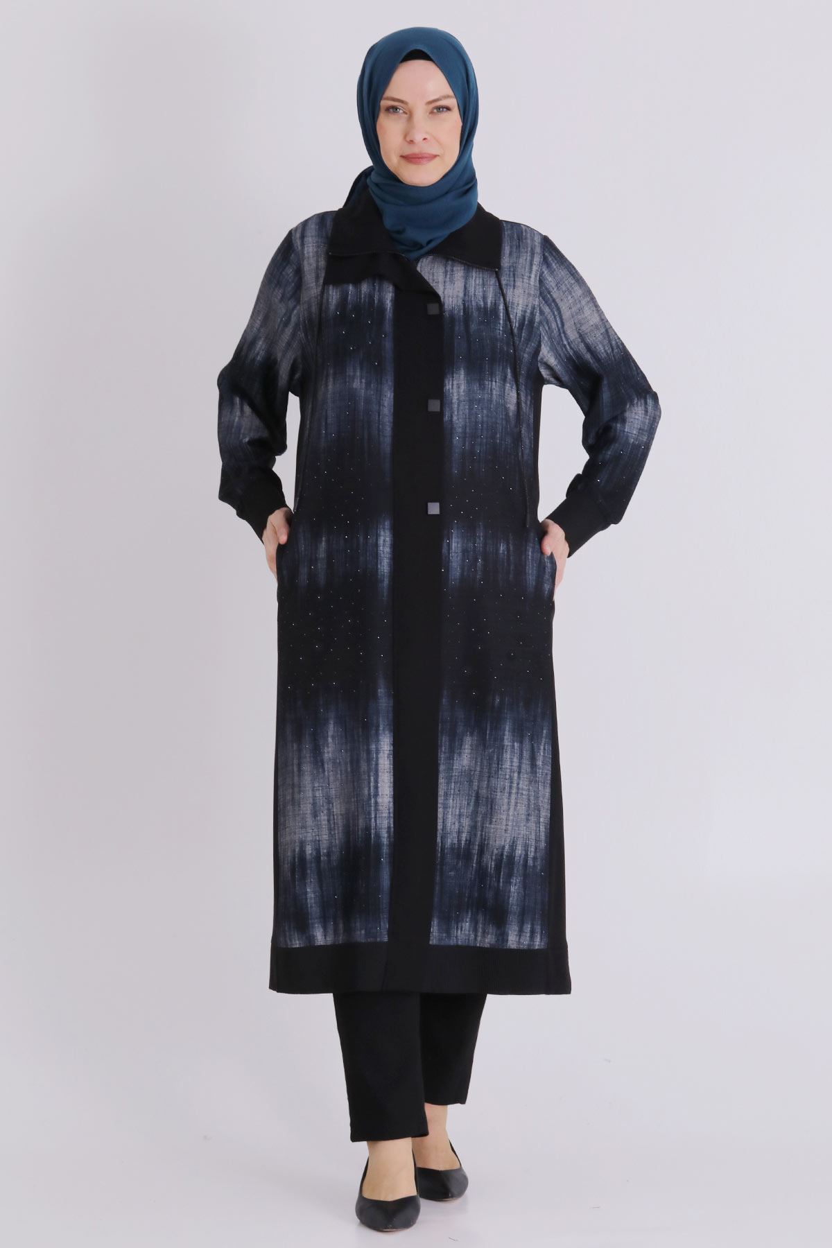 Büyük Beden Tesettür Kap 25147 Siyah