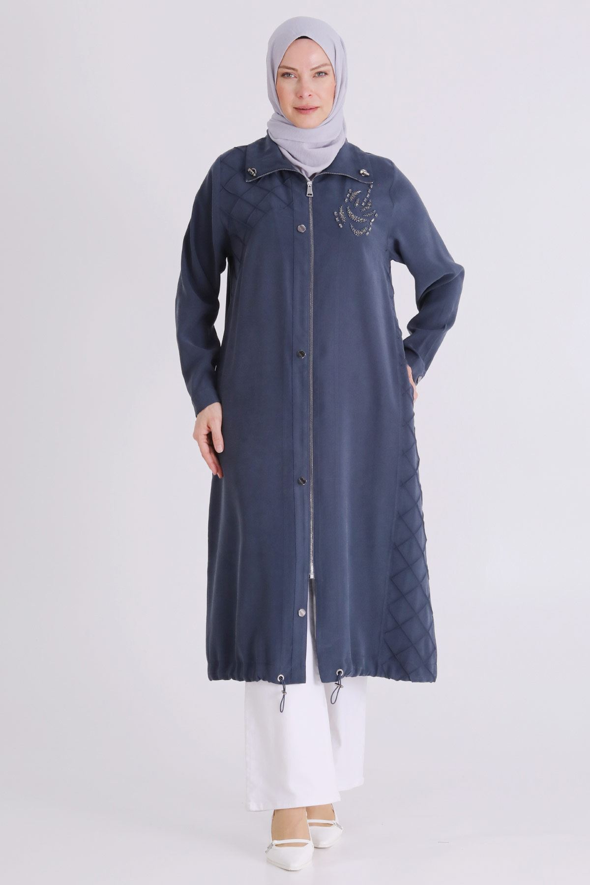 Büyük Beden Tesettür Kap 25146 Lacivert