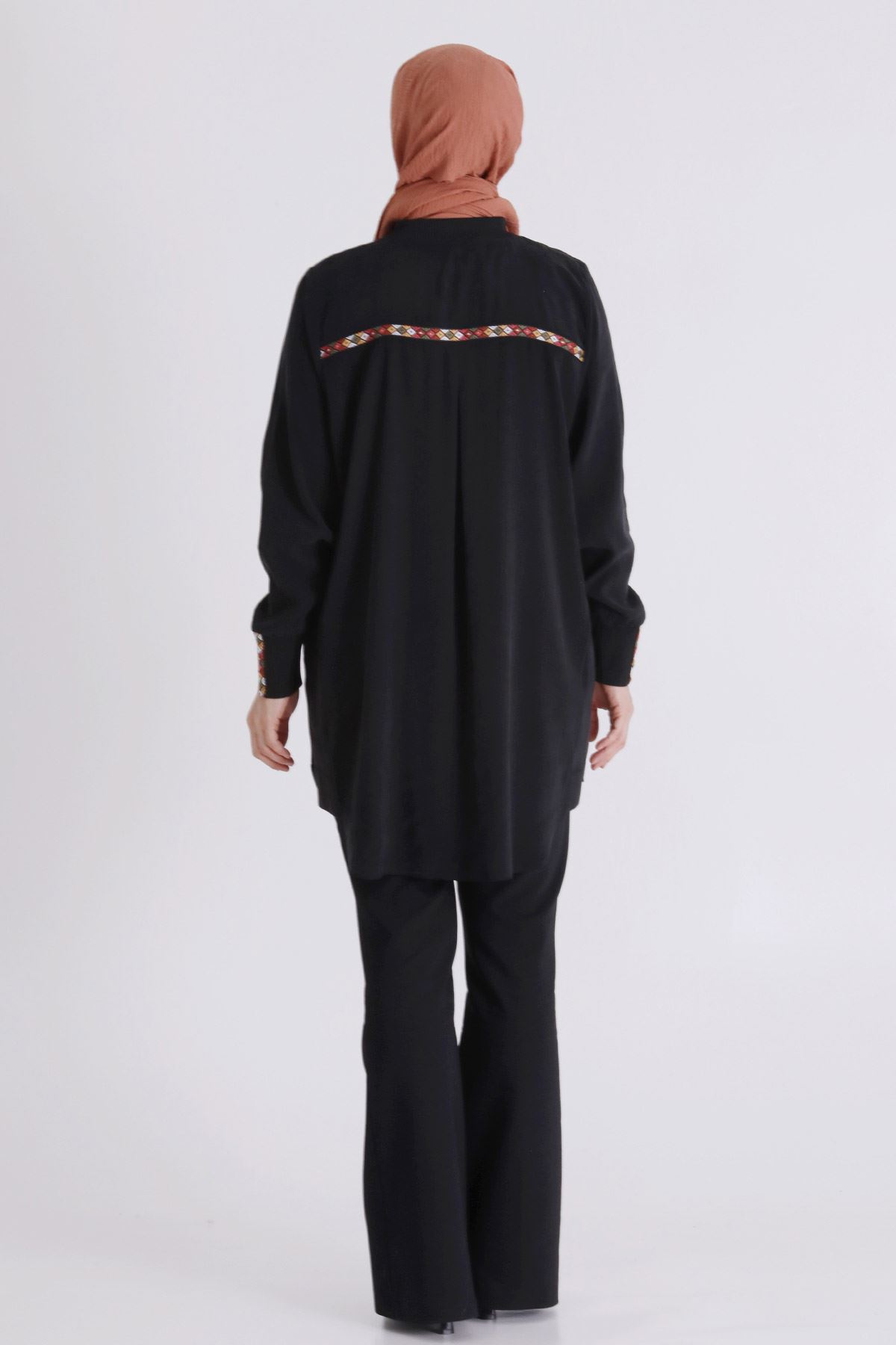 Büyük Beden Tesettür Kap 2554 Siyah