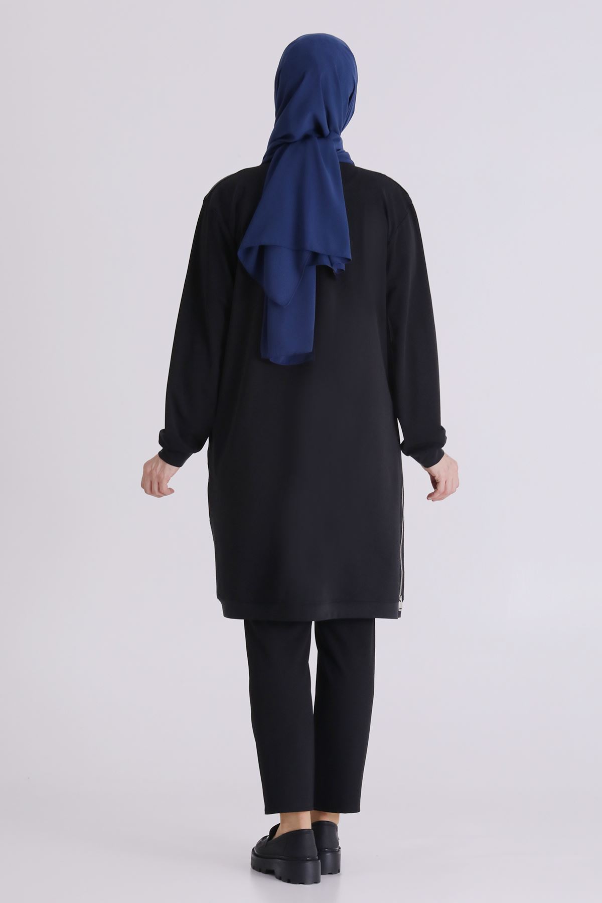 Büyük Beden Tesettür Tunik 20137 Siyah