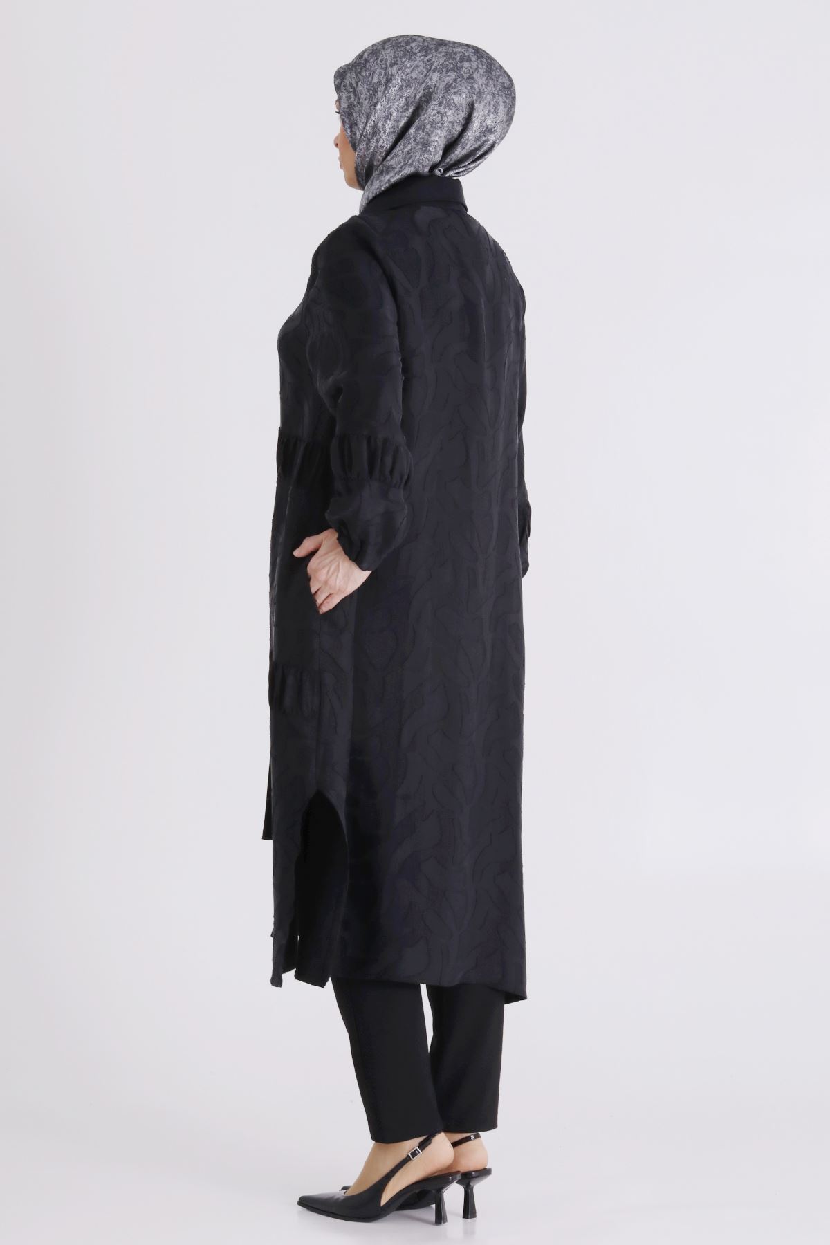 Büyük Beden Tesettür Kap 25145 Siyah