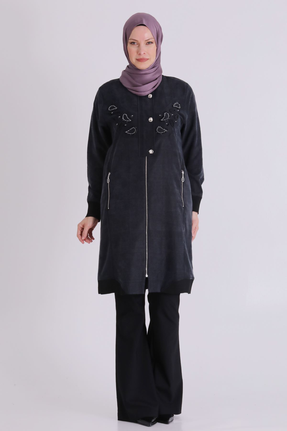 Büyük Beden Tesettür Kap 25149 Siyah