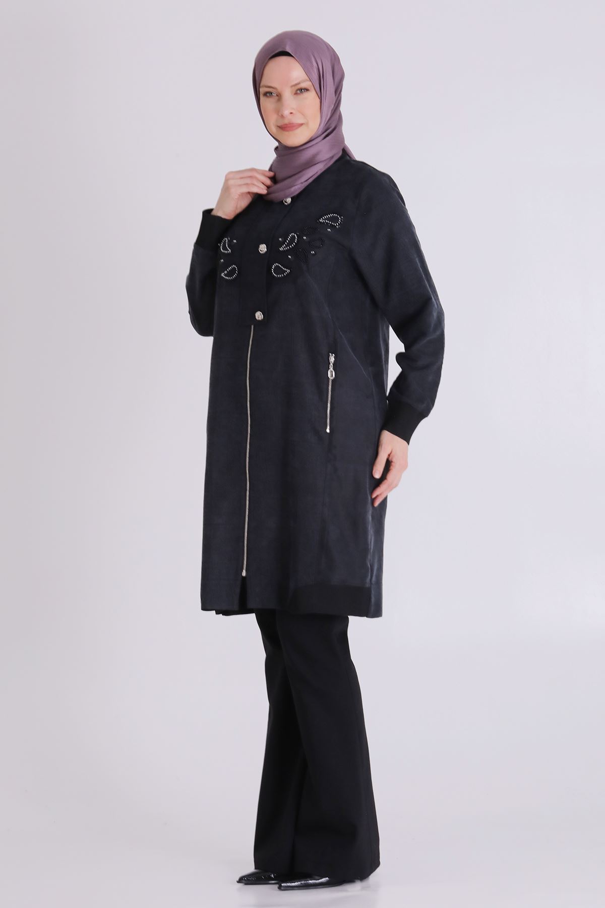Büyük Beden Tesettür Kap 25149 Siyah