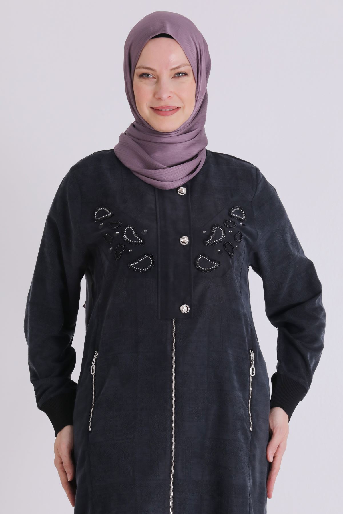 Büyük Beden Tesettür Kap 25149 Siyah
