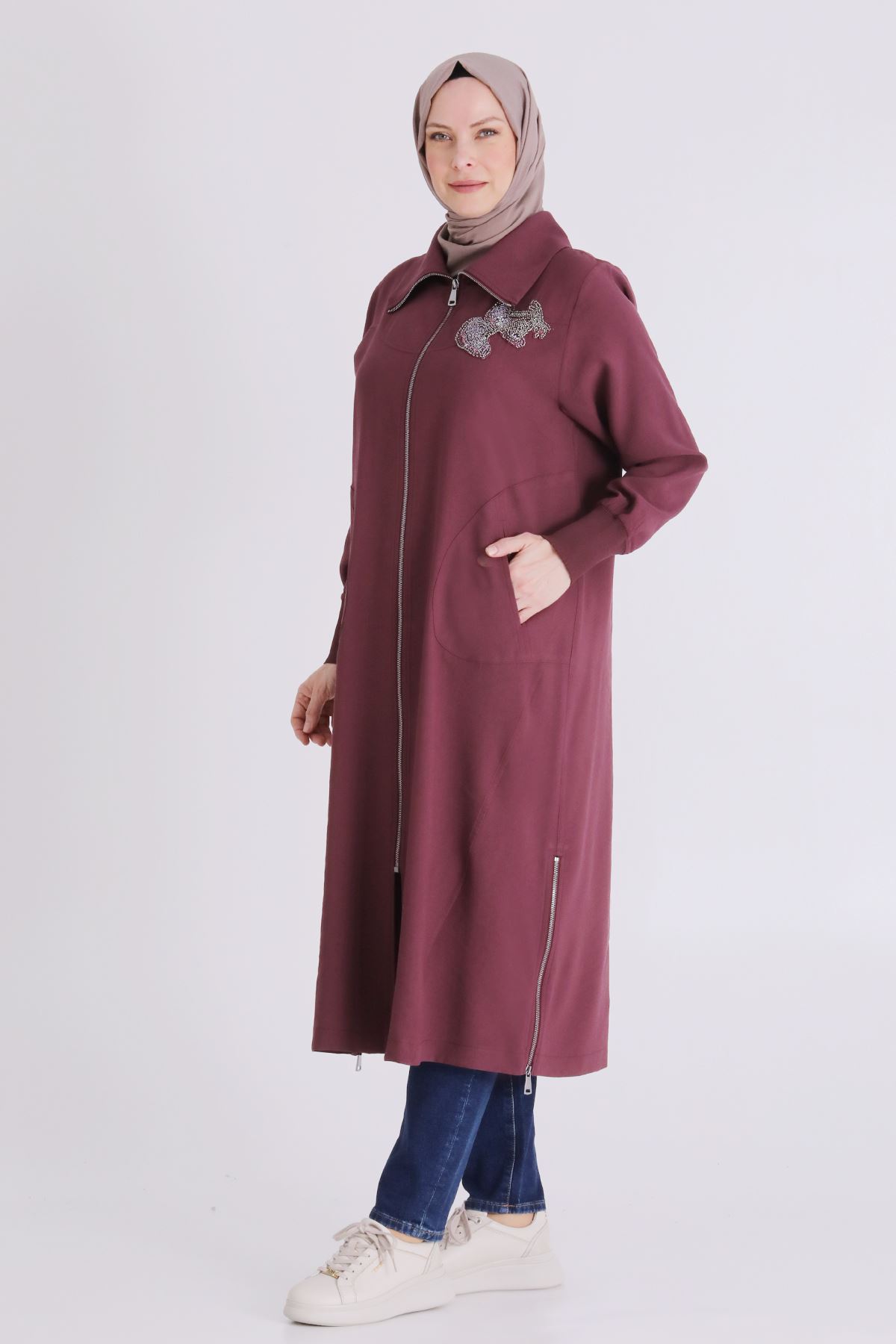 Büyük Beden Tesettür Kap 2556 Dut