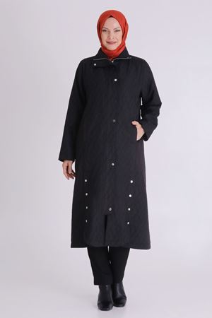 Büyük Beden Tesettür Kap 25135 Siyah