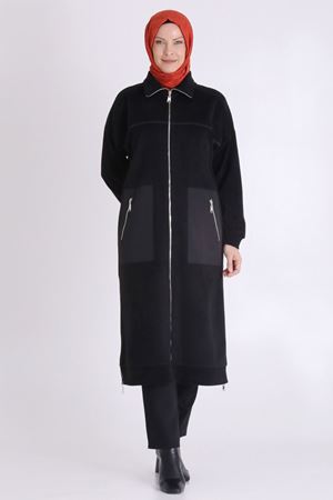 Büyük Beden Tesettür Kap 25137 Siyah