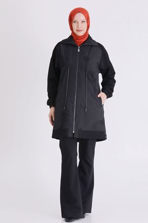 Büyük Beden Tesettür Kap 25140 Siyah