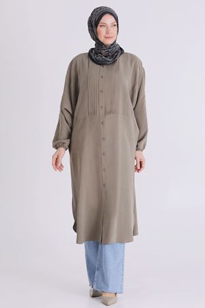 Büyük Beden Tesettür Tunik 2356 Haki