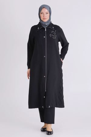Büyük Beden Tesettür Kap 25146 Siyah