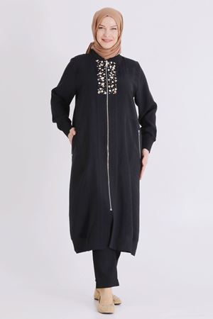Büyük Beden Tesettür Kap 25148 Siyah