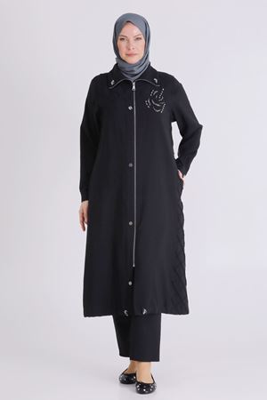 Büyük Beden Tesettür Kap 25146 Siyah