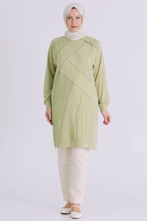 Büyük Beden Tesettür Tunik 20135 Ihlamur