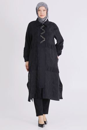 Büyük Beden Tesettür Kap 25145 Siyah