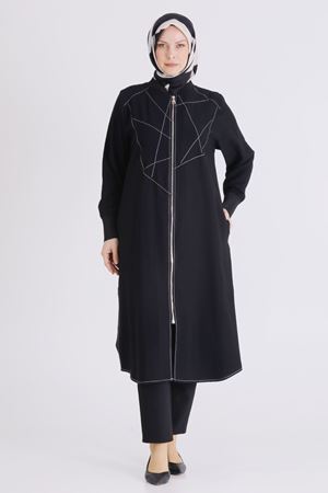 Büyük Beden Tesettür Kap 2553 Siyah