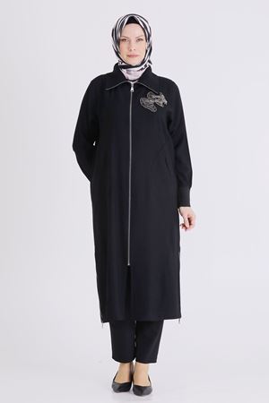 Büyük Beden Tesettür Kap 2556 Siyah