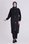 Büyük Beden Tesettür Pantolonlu Takım 35145 Siyah