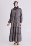 Büyük Beden Tesettür İkili Takım 4004 Duman Gri