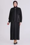 Büyük Beden Tesettür İkili Takım 40014 Siyah