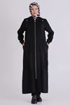 Büyük Beden Tesettür Ferace 28081 Siyah
