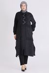 Büyük Beden Tesettür Kap 25145 Siyah