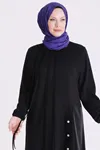 Büyük Beden Tesettür Tunik 2083 Siyah